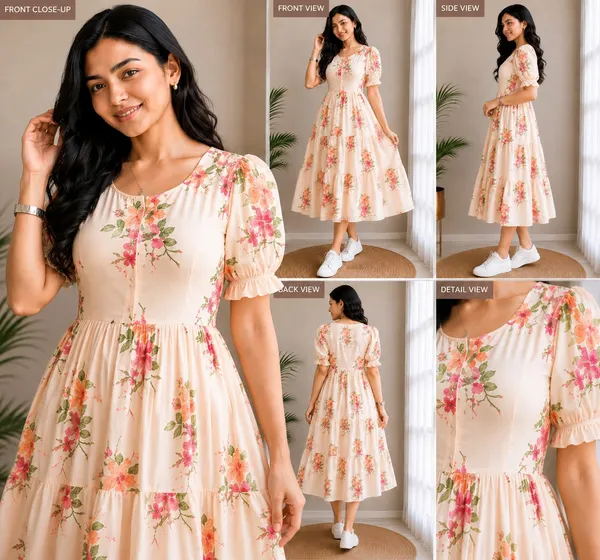 Cream_Cotton_Dress_For_Women