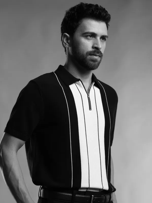 Retro_Inspired_Flat_Knit_Polo_T_Shirt