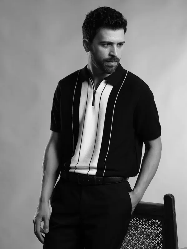Retro_Inspired_Flat_Knit_Polo_T_Shirt