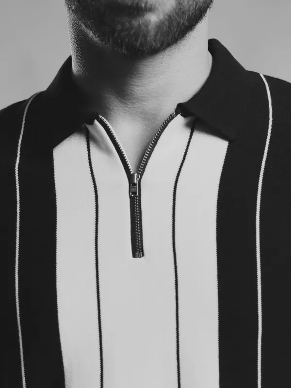Retro_Inspired_Flat_Knit_Polo_T_Shirt