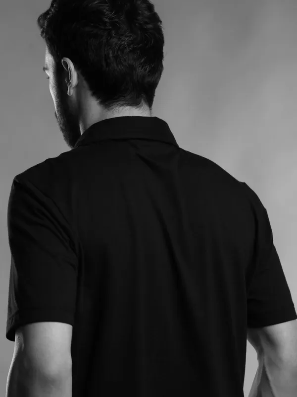 Black_Polyester_Striped_Performance_Polo_T-Shirt_For_Men