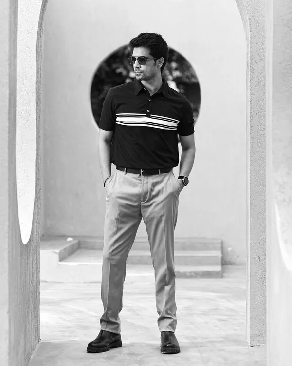 Black_Polyester_Striped_Performance_Polo_T-Shirt_For_Men