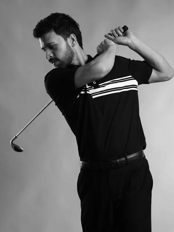 Black_Polyester_Striped_Performance_Polo_T-Shirt_For_Men