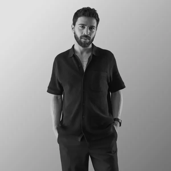 Black_Cotton_Textured_Flat_Knit_Half_Sleeve_T-Shirt_For_Men