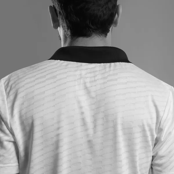 White_Polyester_Black_Collar_Textured_Performance_Polo_T-Shirt_For_Men