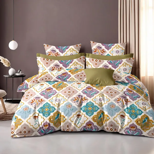 Multicolor_Cotton_Super_King_Double_Bedsheet_For_Bedroom