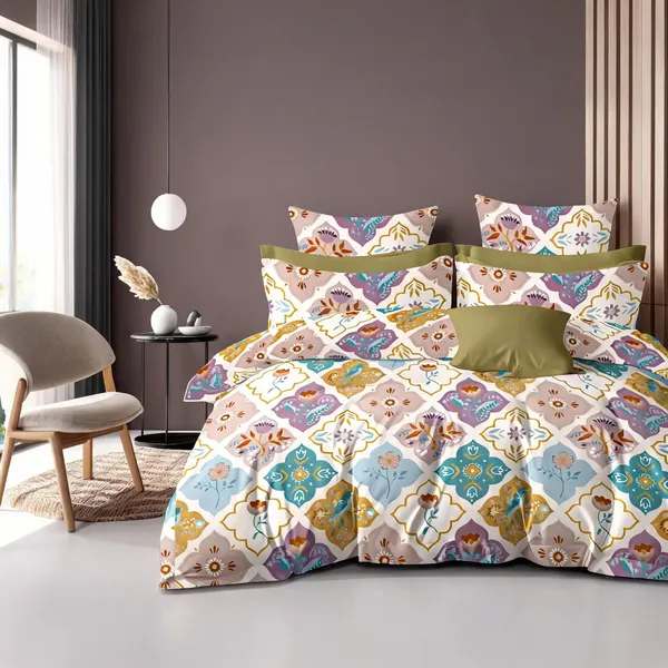 Multicolor_Cotton_Super_King_Double_Bedsheet_For_Bedroom