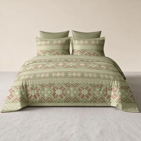 Green_Cotton_Super_King_Double_Bedsheet_For_Bedroom