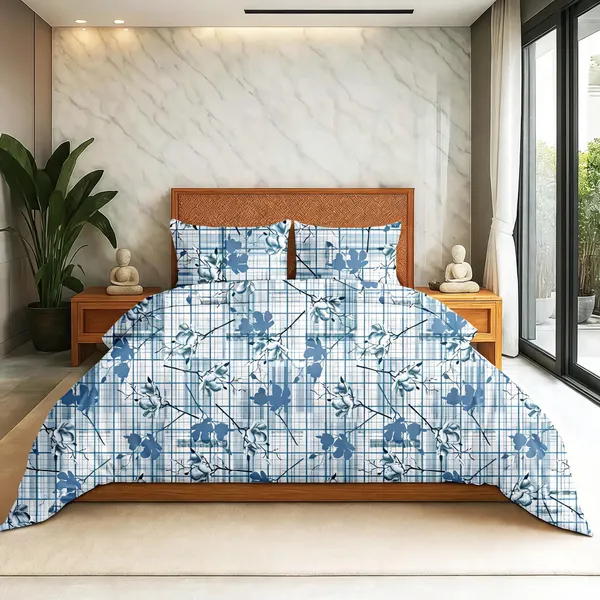 Blue_Cotton_Super_King_Double_Bedsheet_For_Bedroom