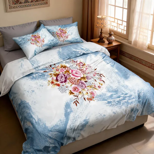 Blue_Cotton_Super_King_Double_Bedsheet_For_Bedroom