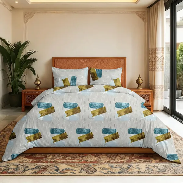 Multicolor_Cotton_Super_King_Double_Bedsheet_For_Bedroom