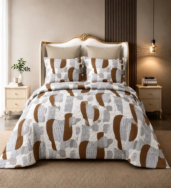 Brown_Cotton_Super_King_Double_Bedsheet_For_Bedroom