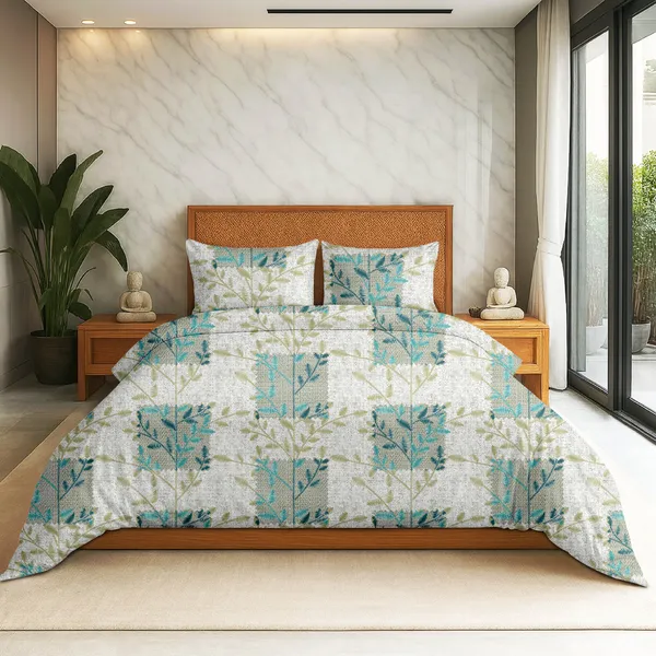 Green_Cotton_Double_Bedsheet_For_Bedroom