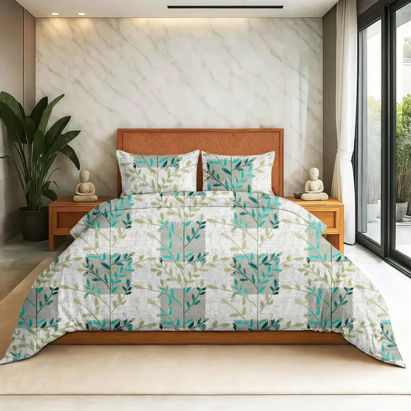 Green_Cotton_Double_Bedsheet_For_Bedroom