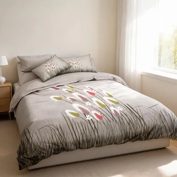 Grey_Cotton_Super_King_Double_Bedsheet_For_Bedroom