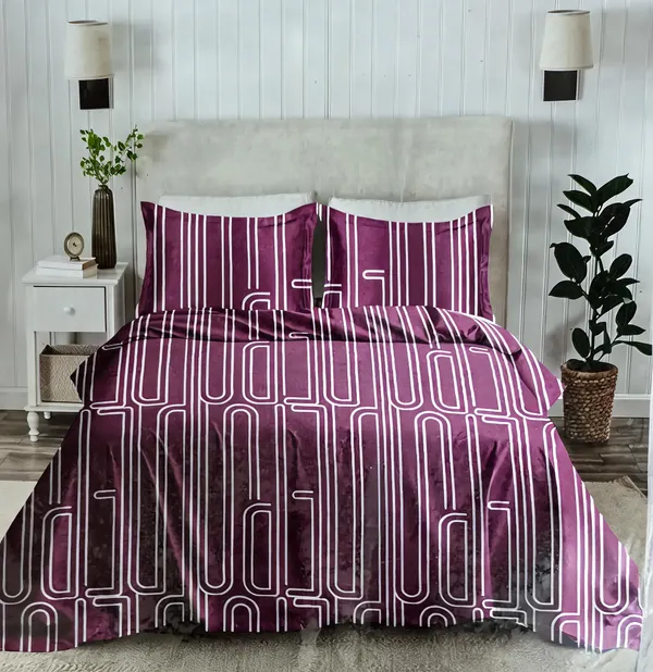 Maroon_Cotton_Double_Bedsheet_For_Bedroom