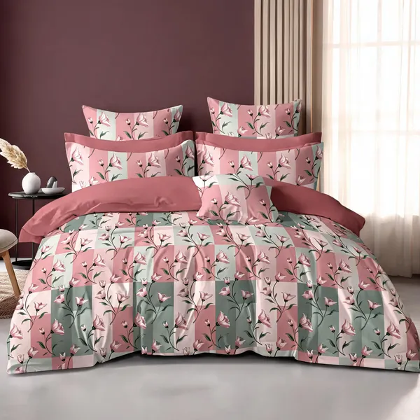 Pink_Cotton_Super_King_Double_Bedsheet_For_Bedroom