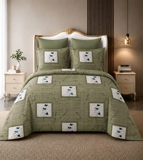 Green_Cotton_Super_King_Double_Bedsheet_For_Bedroom