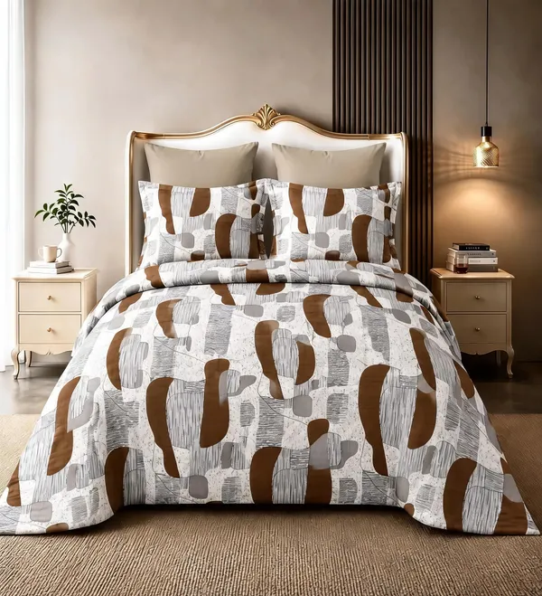 Brown_Cotton_Super_King_Double_Bedsheet_For_Bedroom