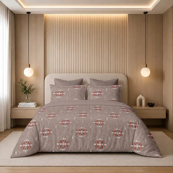 Taupe_Cotton_Super_King_Double_Bedsheet_For_Bedroom