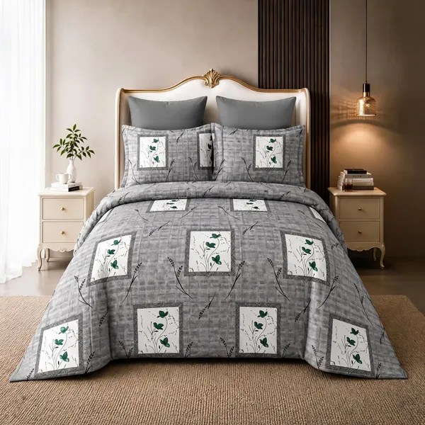 Grey_Cotton_Super_King_Double_Bedsheet_For_Bedroom