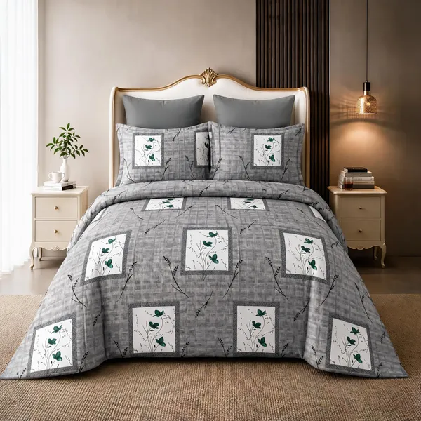 Grey_Cotton_Super_King_Double_Bedsheet_For_Bedroom