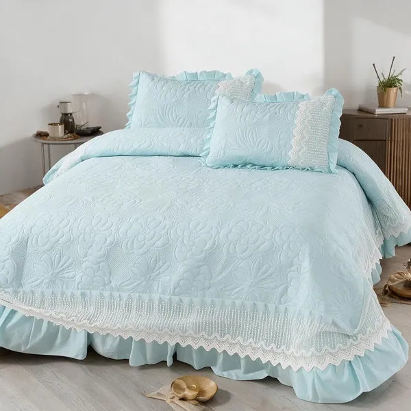 Aqua_Cotton_Lace_Bed_Cover_For_Bedroom