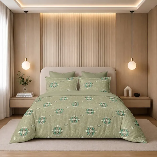 Green_Cotton_Super_King_Double_Bedsheet_For_Bedroom