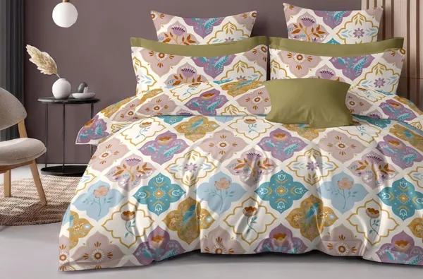 Multicolor_Cotton_Super_King_Double_Bedsheet_For_Bedroom