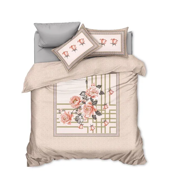 Beige_Cotton_Super_King_Double_Bedsheet_For_Bedroom