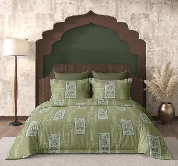 Green_Cotton_Super_King_Double_Bedsheet_For_Bedroom