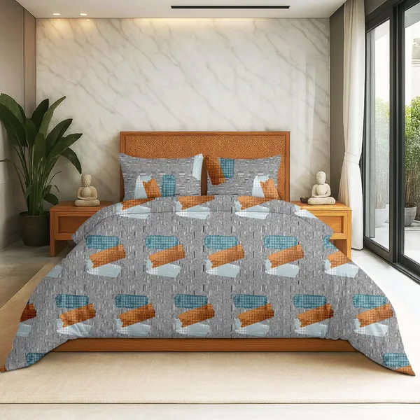 Grey_Cotton_Double_Bedsheet_For_Bedroom
