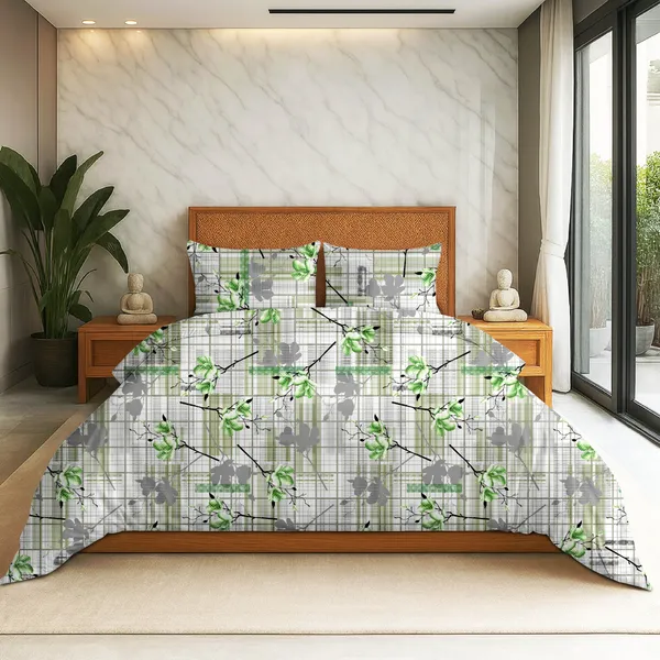 Grey_Cotton_Super_King_Double_Bedsheet_For_Bedroom
