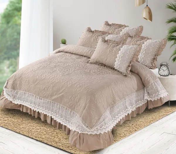 Beige_Cotton_Lace_Bed_Cover_For_Bedroom