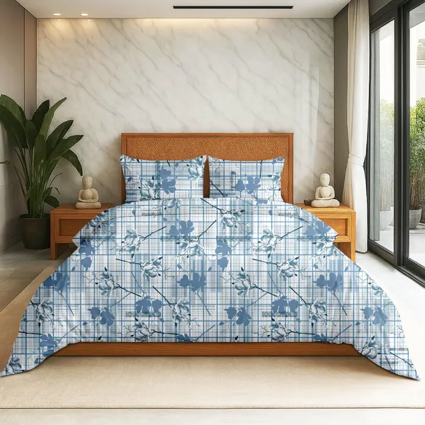 Blue_Cotton_Super_King_Double_Bedsheet_For_Bedroom