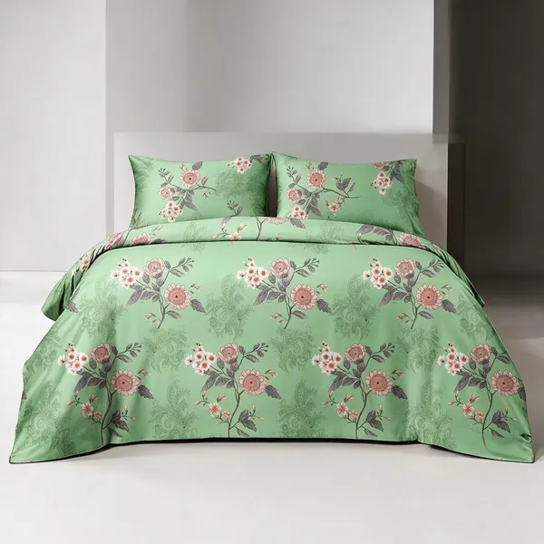 Green_Cotton_Super_King_Double_Bedsheet_For_Bedroom