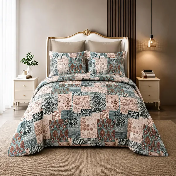 Multicolor_Cotton_Super_King_Double_Bedsheet_For_Bedroom