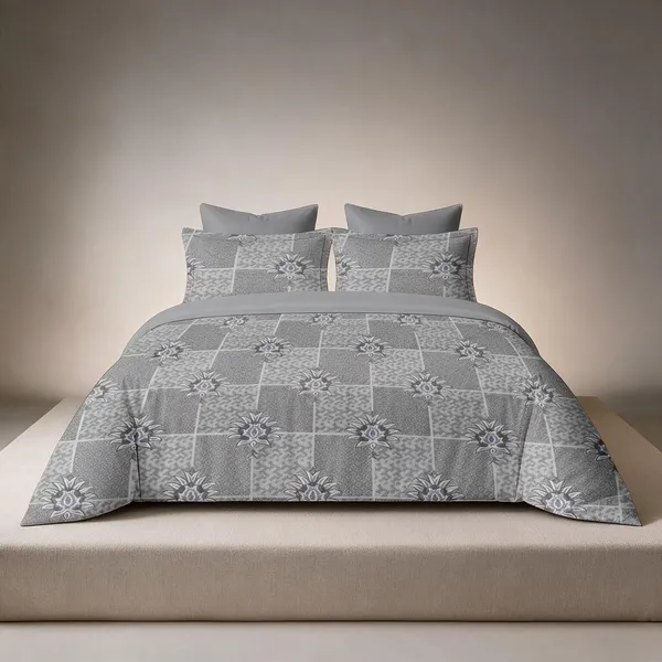 Grey_Cotton_Super_King_Double_Bedsheet_For_Bedroom