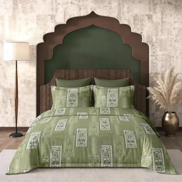 Green_Cotton_Super_King_Double_Bedsheet_For_Bedroom