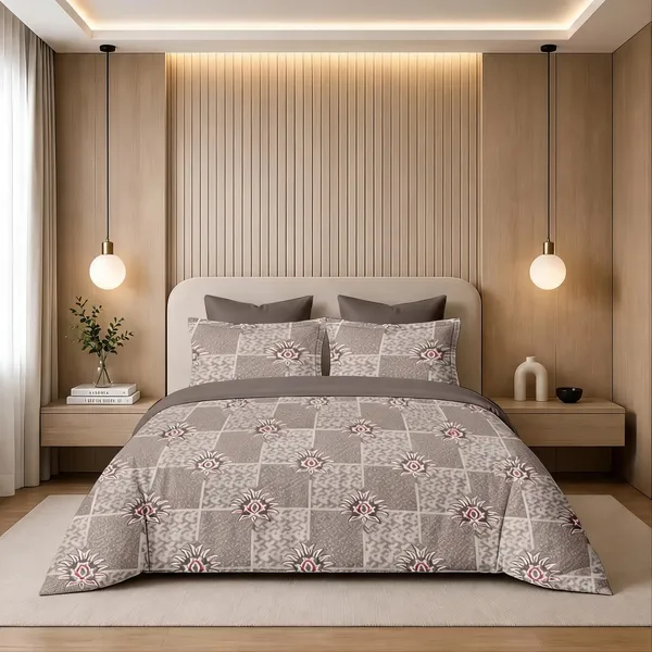 Taupe_Cotton_Super_King_Double_Bedsheet_For_Bedroom