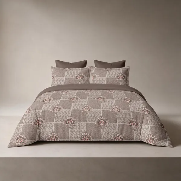 Taupe_Cotton_Super_King_Double_Bedsheet_For_Bedroom