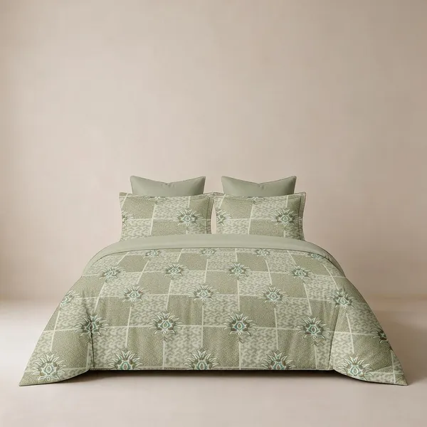 Green_Cotton_Super_King_Double_Bedsheet_For_Bedroom