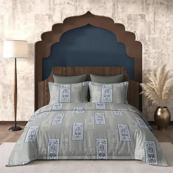 Grey_Cotton_Super_King_Double_Bedsheet_For_Bedroom