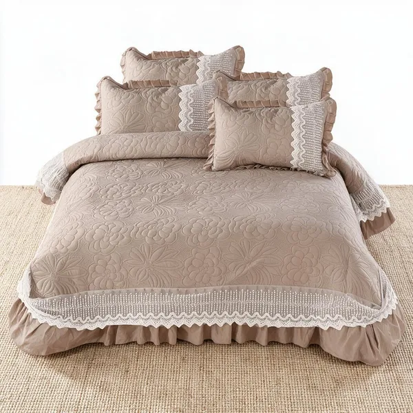 Beige_Cotton_Lace_Bed_Cover_For_Bedroom