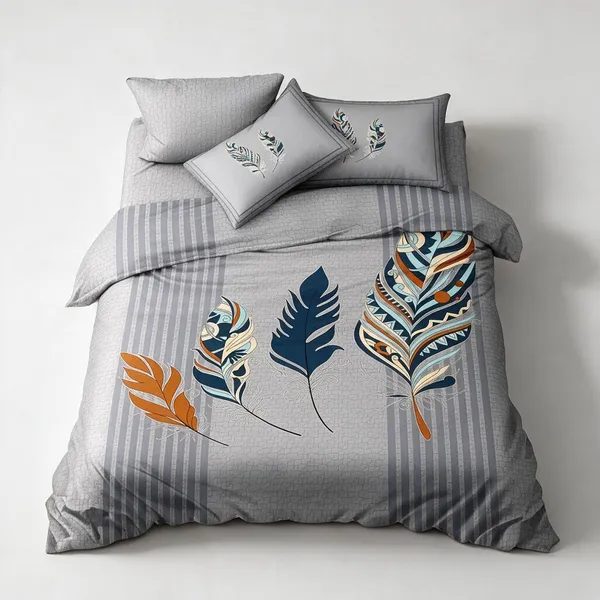 Grey_Cotton_Super_King_Double_Bedsheet_For_Bedroom
