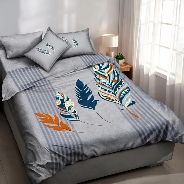 Grey_Cotton_Super_King_Double_Bedsheet_For_Bedroom