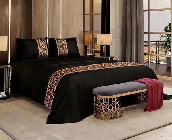 Black_Cotton_Double_Bedsheet_For_Bedroom