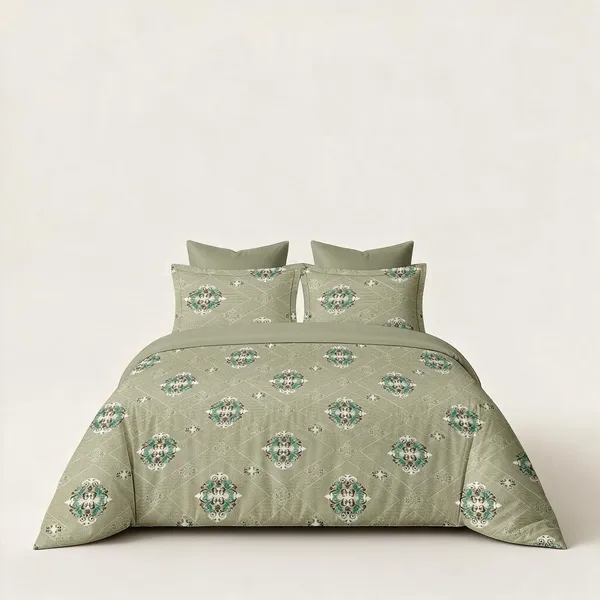 Green_Cotton_Super_King_Double_Bedsheet_For_Bedroom