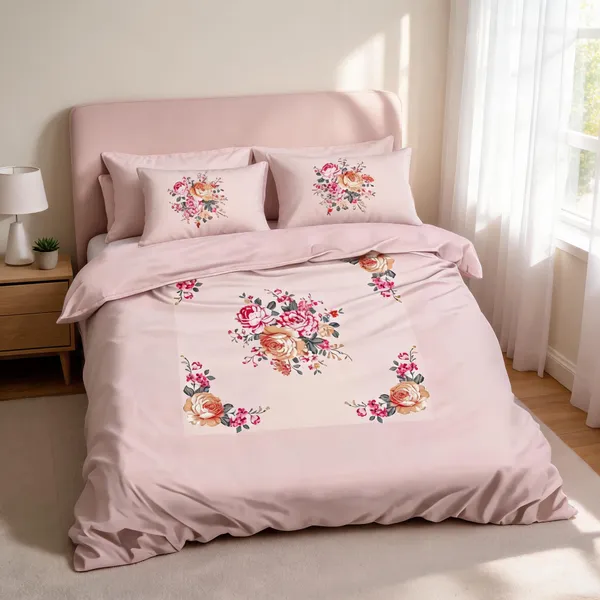 Pink_Cotton_Super_King_Double_Bedsheet_For_Bedroom