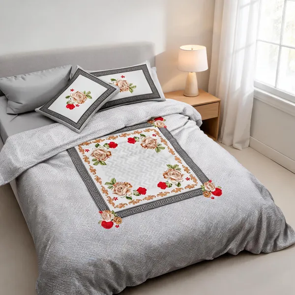 Grey_Cotton_Super_King_Double_Bedsheet_For_Bedroom